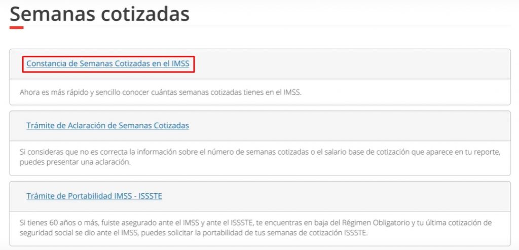 Constancia de semanas cotizadas IMSS 🥇 En 3 pasos para tramitar