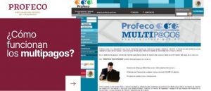 como realizar los multipagos profeco